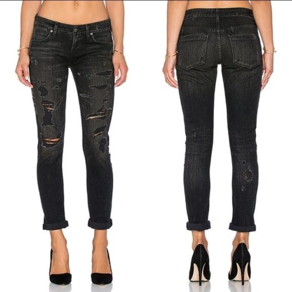 NWT AGOLDE Chloe Slim Crop Ankle Jeans - Picture 9 of 9